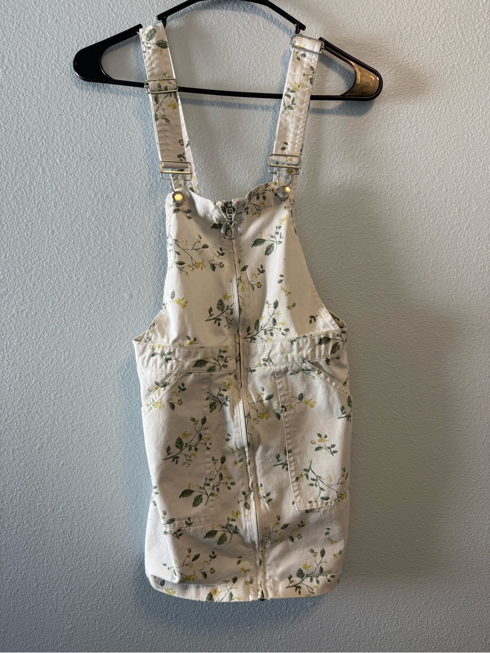 Forever 21 Floral Overall Mini Dress
